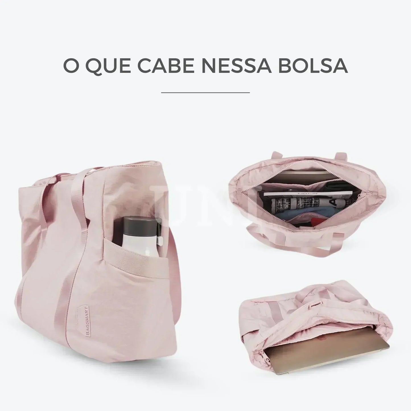 Bolsa Tote Feminina de Trabalho e Academia com Porta Notebook - Zoraesque™
