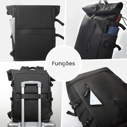 Mochila Executiva Feminina para Notebook 27L Impermeável com USB - Beckley™