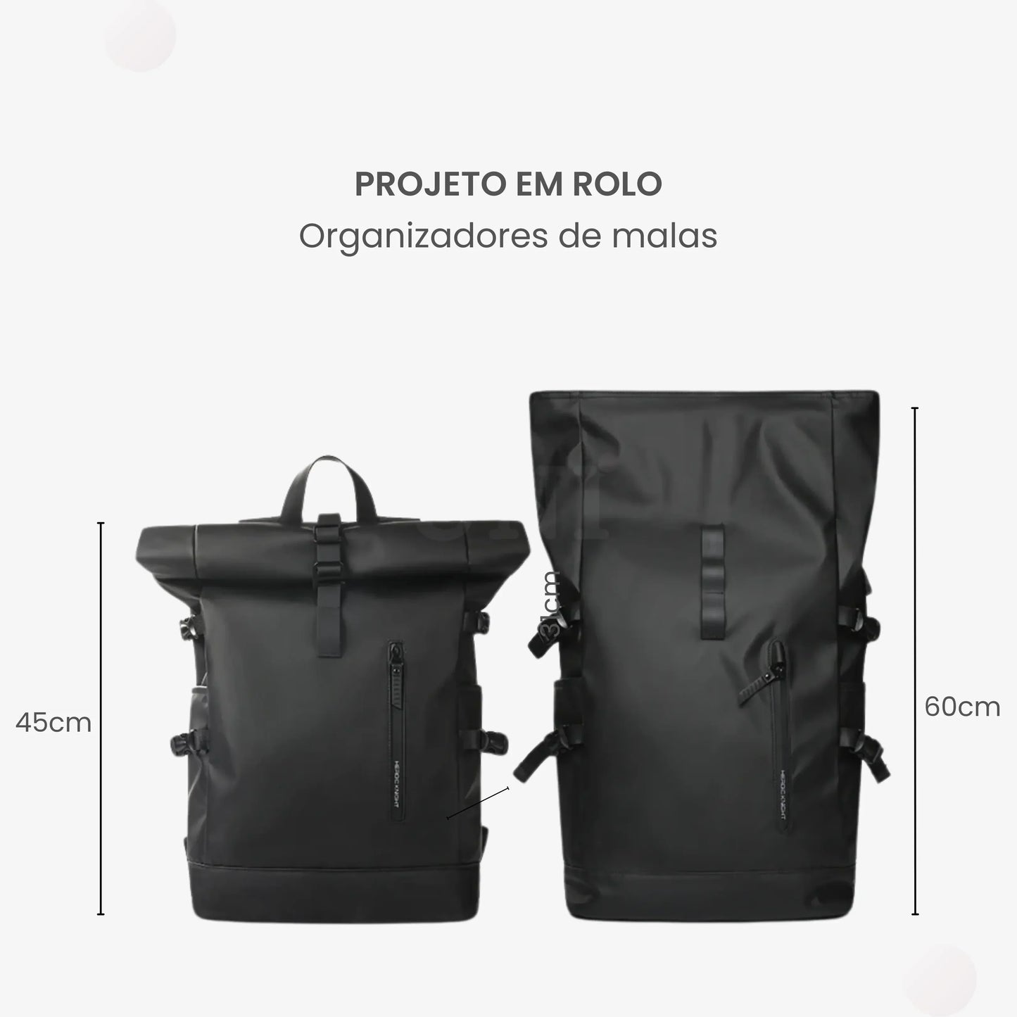 Mochila Executiva Feminina para Notebook 27L Impermeável com USB - Beckley™