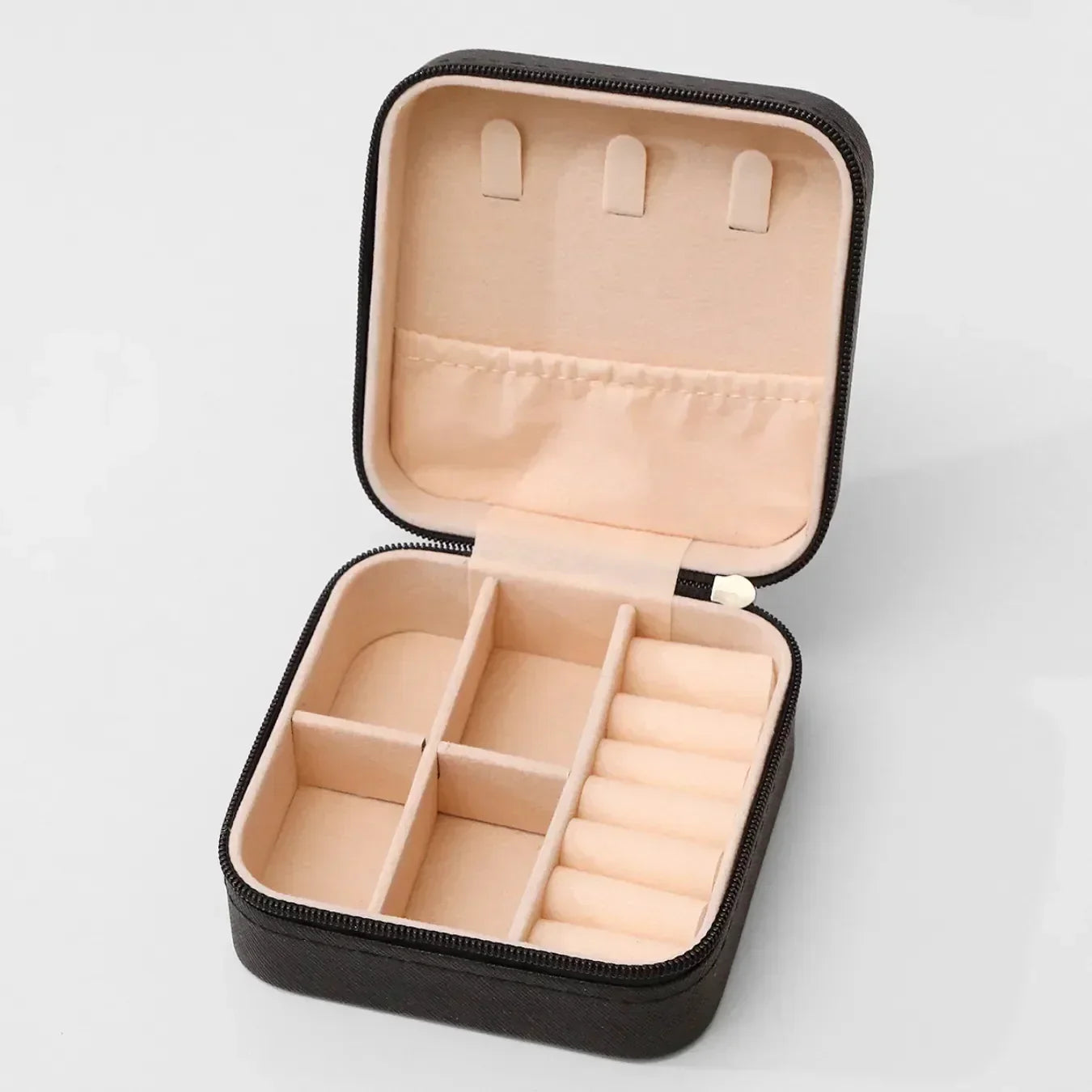 Porta-Joias de Viagem Portátil com Divisórias e Forro de Veludo - BellaBox®
