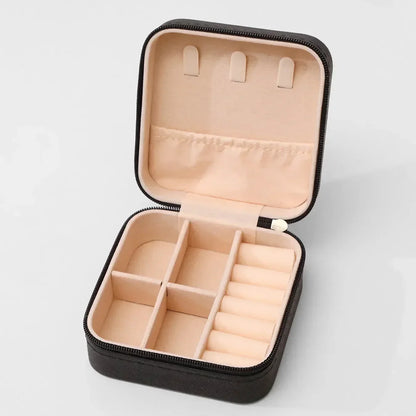 Porta-Joias de Viagem Portátil com Divisórias e Forro de Veludo - BellaBox®