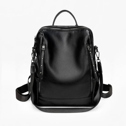 Mochila Feminina Antifurto Impermeável em Couro 3 em 1 - Shiny Diary