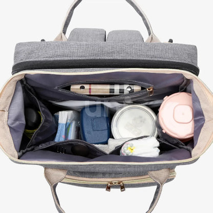 Mochila Maternidade Impermeável com Berço Portátil Térmica - BabyBoo™