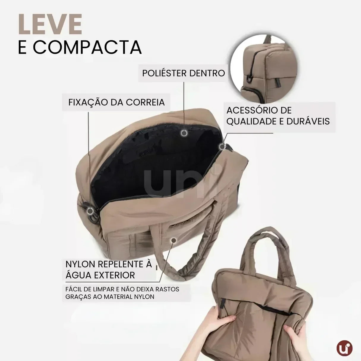 Bolsa de Viagem Feminina Duffle com Porta-Sapatos 25L - Calpak™