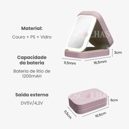 Estojo de maquiagem de LED Mini Caixa TrevoLed™