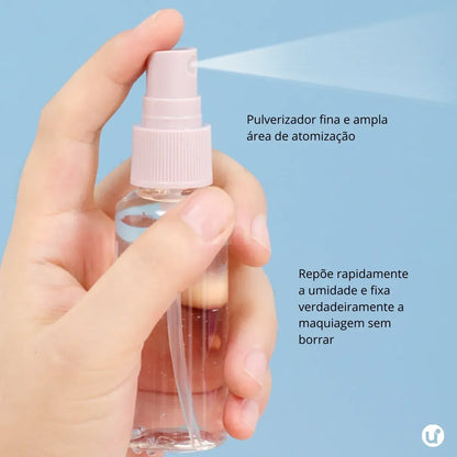 Kit de Frascos para Viagem 11 Peças Antivazamento com Necessaire Transparente