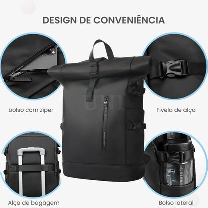 Mochila Executiva Feminina para Notebook 27L Impermeável com USB - Beckley™