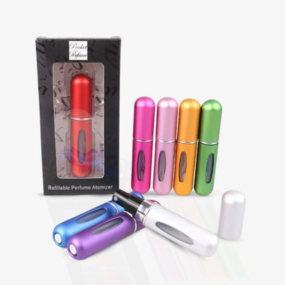 Mini Porta Perfume Recarregável Portátil SprayLux™ - Kit com 12 unidades