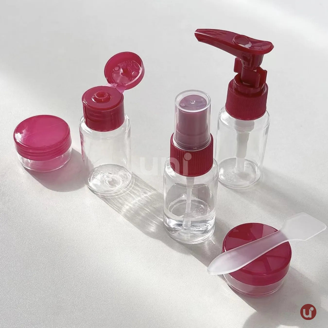 Kit de Frascos para Viagem em Silicone Antivazamento – 5 a 8 Peças