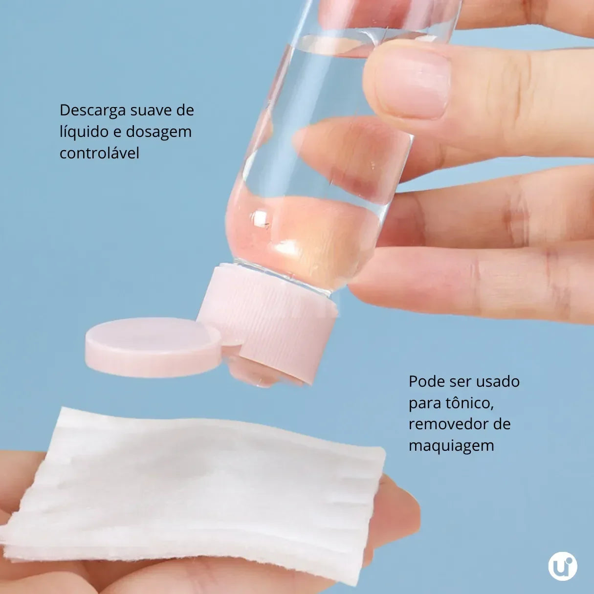 Kit de Frascos para Viagem 11 Peças Antivazamento com Necessaire Transparente