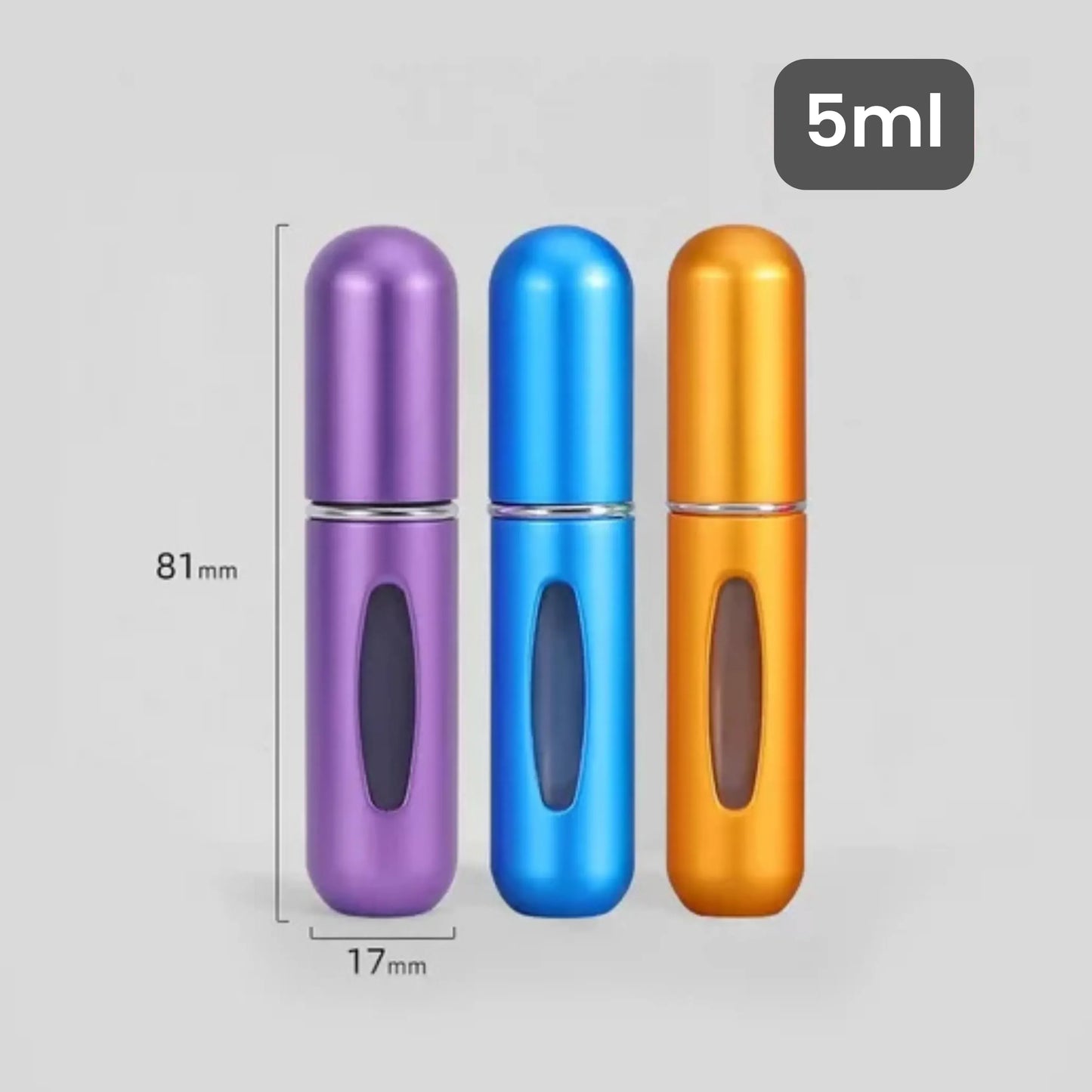 Mini Porta Perfume Recarregável Portátil SprayLux™ - Kit com 12 unidades
