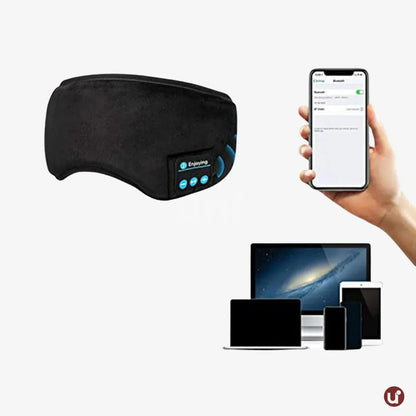 Máscara de Dormir Bluetooth com Fone e Blackout Total - Sono Profundo