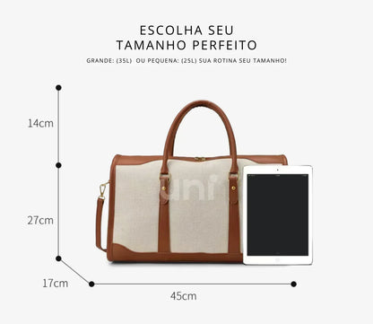 Bolsa de Lona Feminina Versátil com Alça de Ombro - Le Classique™