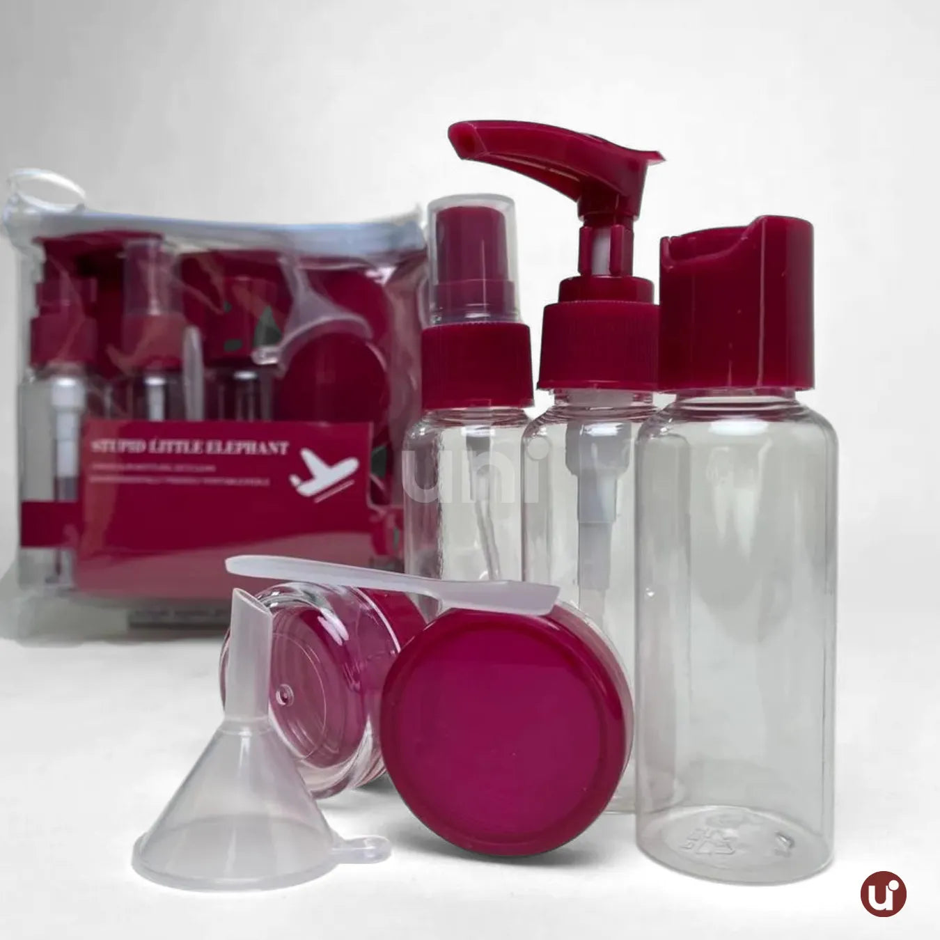 Kit de Frascos para Viagem em Silicone Antivazamento – 5 a 8 Peças