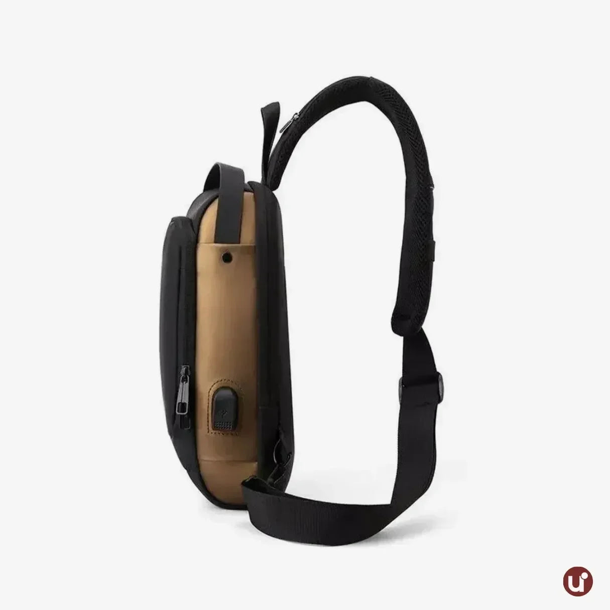 Bolsa Transversal Antifurto Impermeável com Cadeado e USB - SecureCarry™