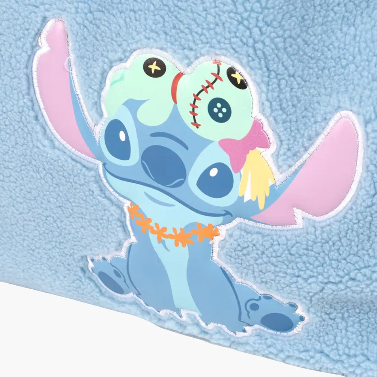 Kit Mochila e Bolsa Infantil Stitch Disney Pelúcia 3 Peças - Edição Mês das Crianças