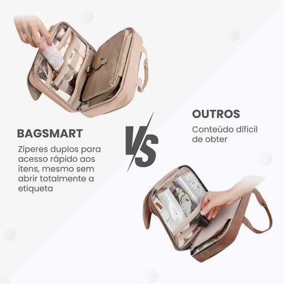 Necessaire de Viagem Dobrável Feminina com Gancho BeautyVoyage™