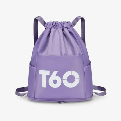 Mochila Saco Esportiva Impermeável com Bolso Antifurto - T60