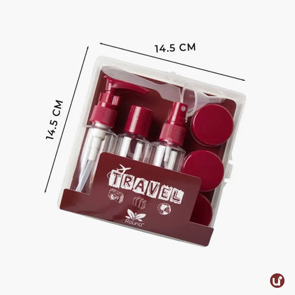 Kit de Frascos para Viagem em Silicone Antivazamento – 5 a 8 Peças