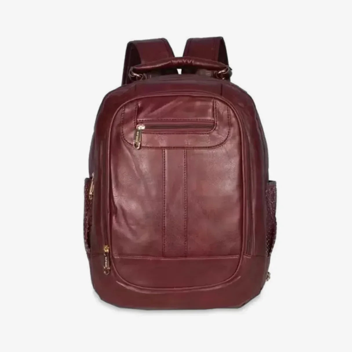 Mochila Feminina de Couro Antifurto para Notebook 15" Impermeável