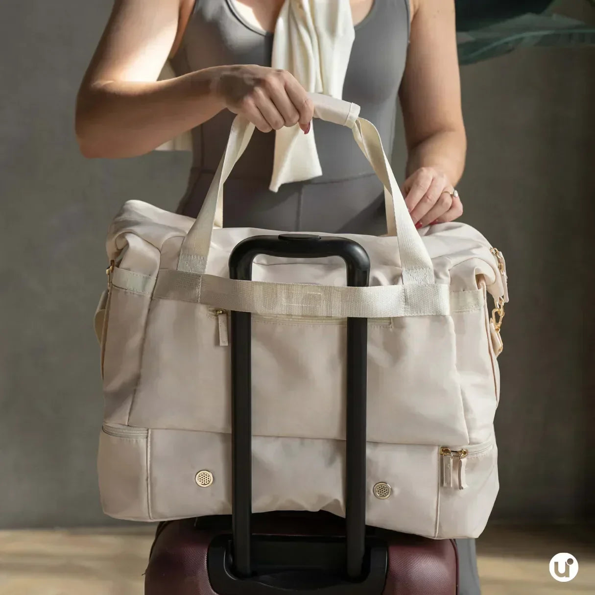 Kit Bolsa de Viagem e Academia Feminina 2 Peças com Porta-Sapatos - JenniBag™