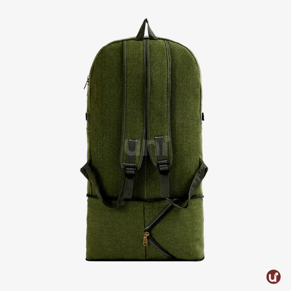 Mochila Masculina de Lona Premium Expansível 50L Resistente à Água