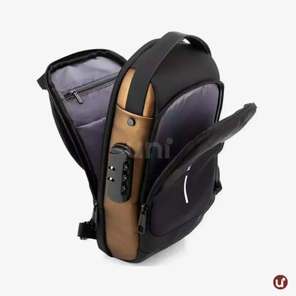 Bolsa Transversal Antifurto Impermeável com Cadeado e USB - SecureCarry™