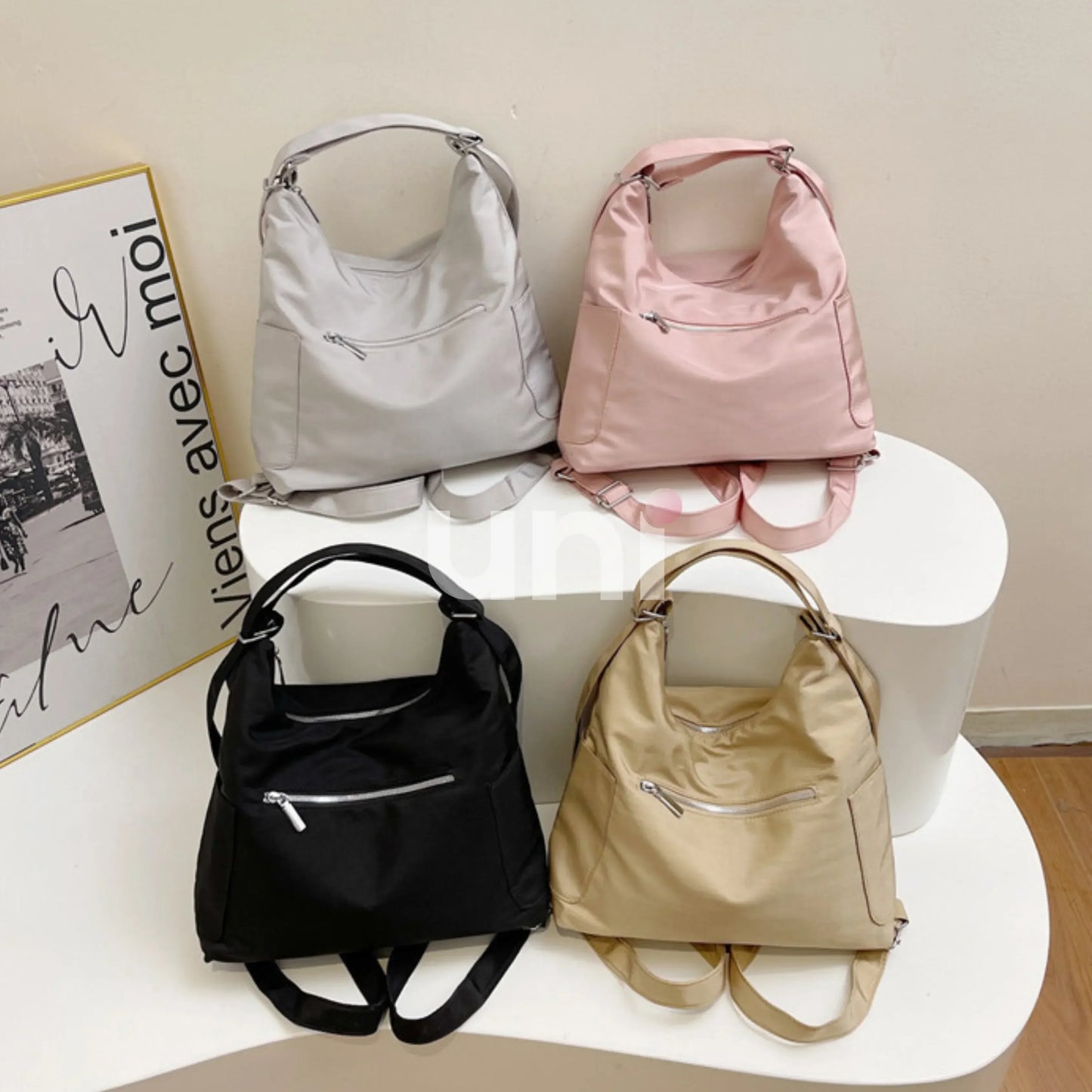 Bolsa Mochila Feminina 3 em 1 Impermeável Transversal - Gilmore™