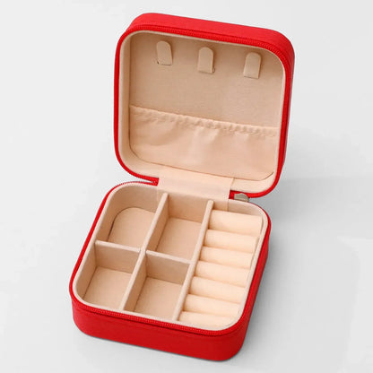 Porta-Joias de Viagem Portátil com Divisórias e Forro de Veludo - BellaBox®
