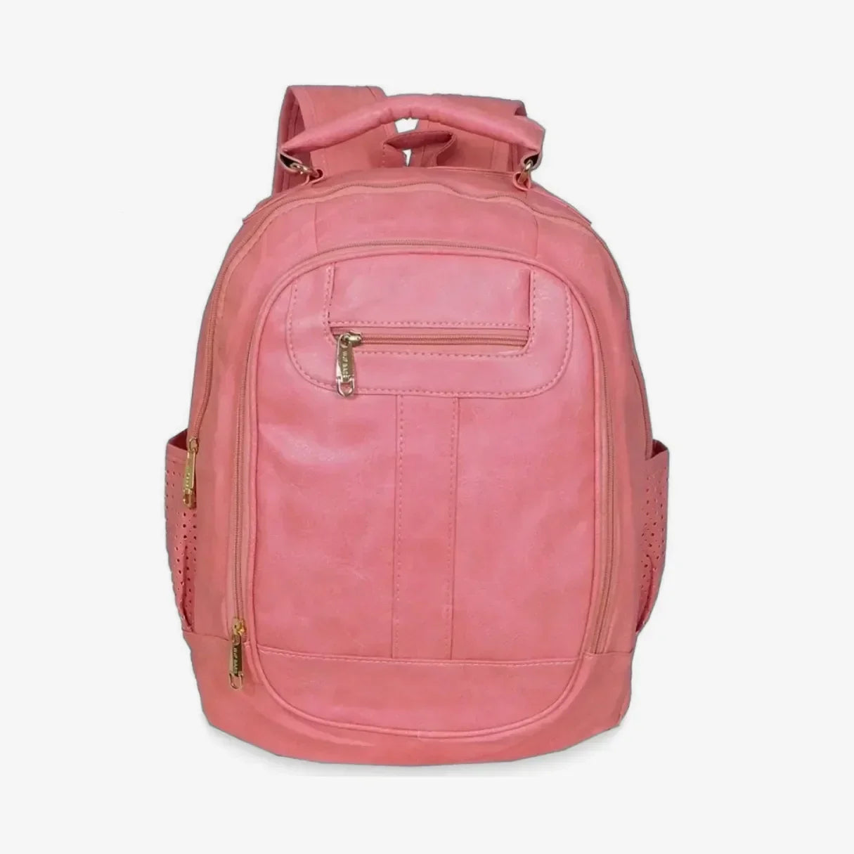 Mochila Feminina de Couro Antifurto para Notebook 15" Impermeável