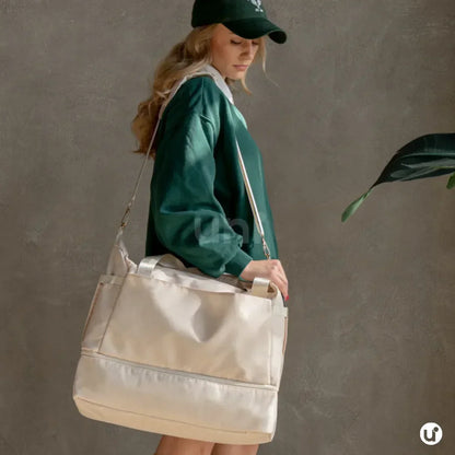 Kit Bolsa de Viagem e Academia Feminina 2 Peças com Porta-Sapatos - JenniBag™