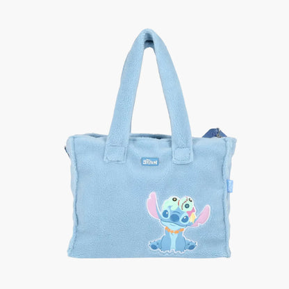 Bolsa Infantil Stitch e Xepa em Pelúcia Disney Premium - Edição Limitada