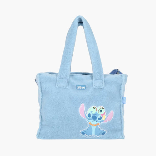 Bolsa Infantil Stitch e Xepa em Pelúcia Disney Premium - Edição Limitada