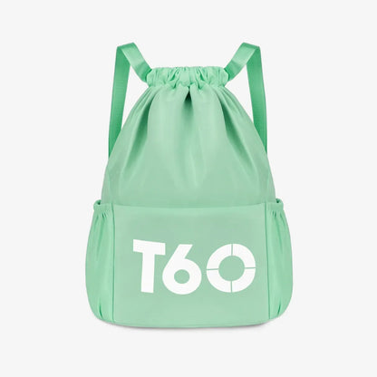 Mochila Saco Esportiva Impermeável com Bolso Antifurto - T60