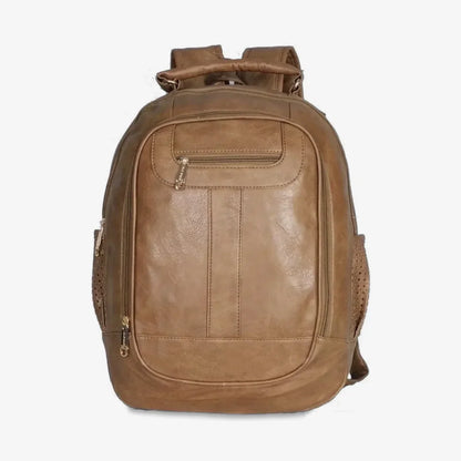 Mochila Feminina de Couro Antifurto para Notebook 15" Impermeável