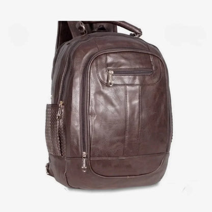 Mochila Feminina de Couro Antifurto para Notebook 15" Impermeável