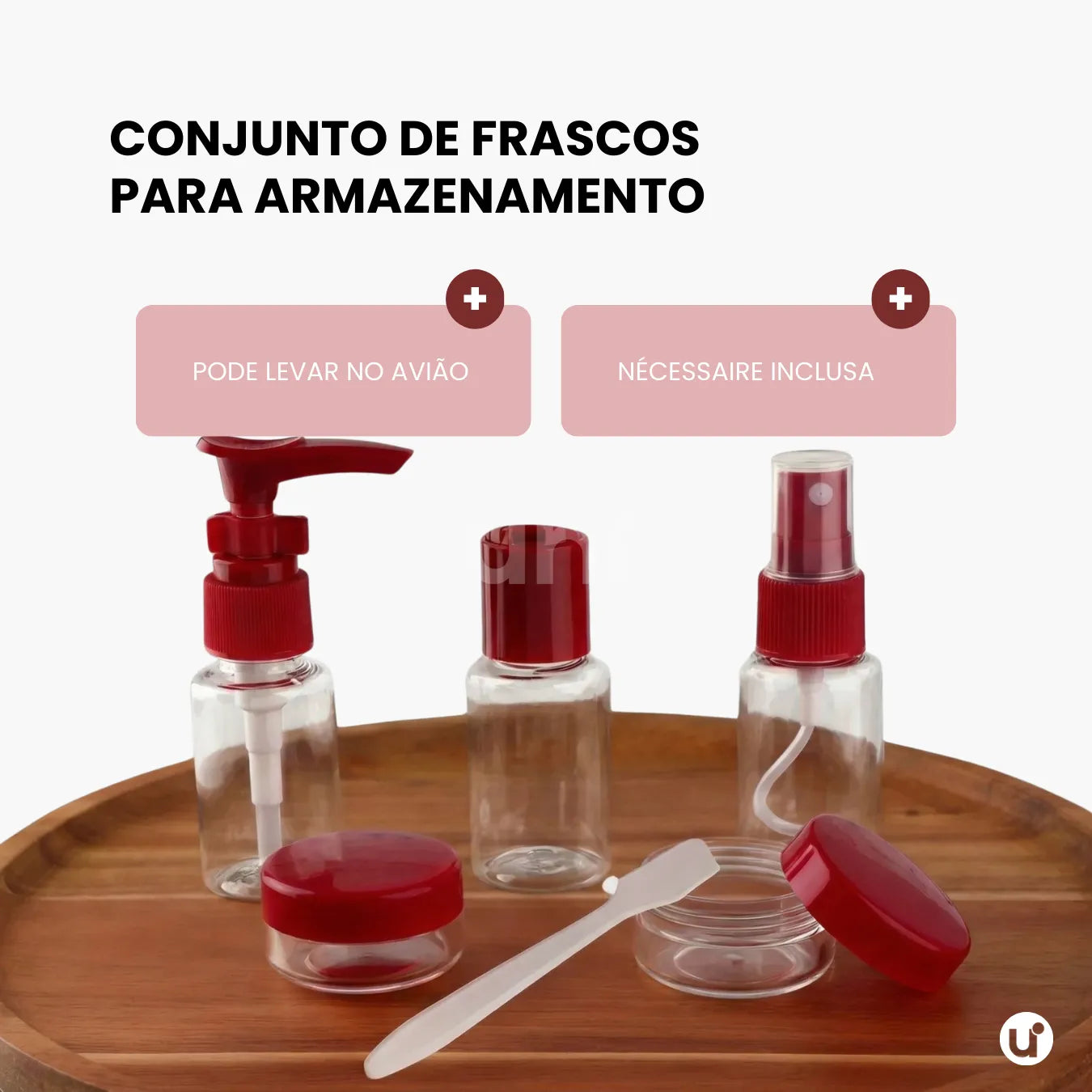 Kit de Frascos para Viagem em Silicone Antivazamento – 5 a 8 Peças