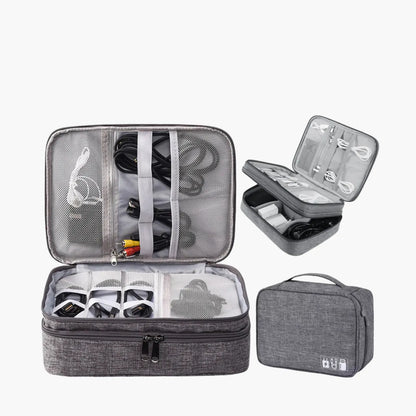 Organizador de Cabos e Carregadores para Viagem Impermeável