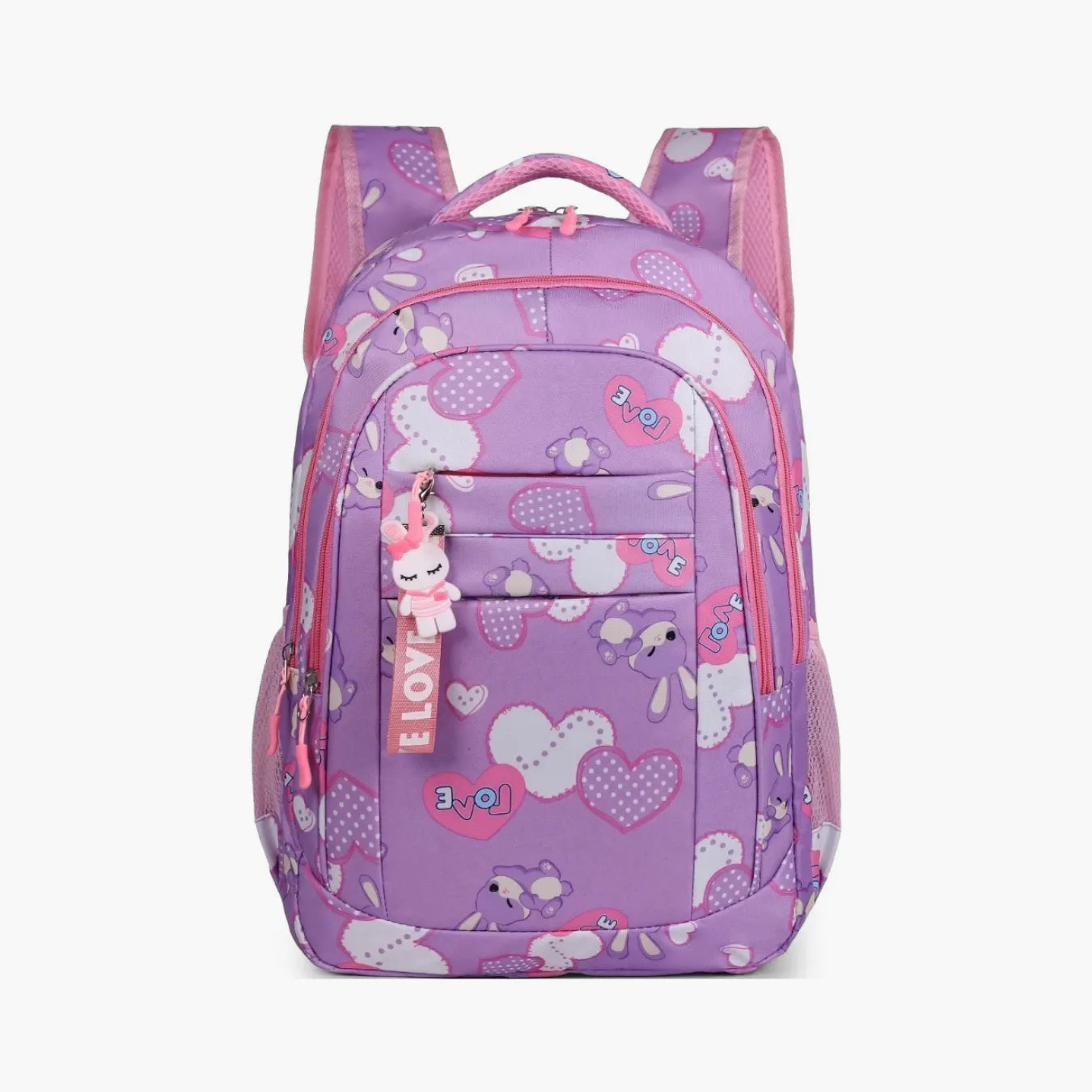 Mochila Escolar Infantil Feminina Leve e Resistente - 3 Compartimentos