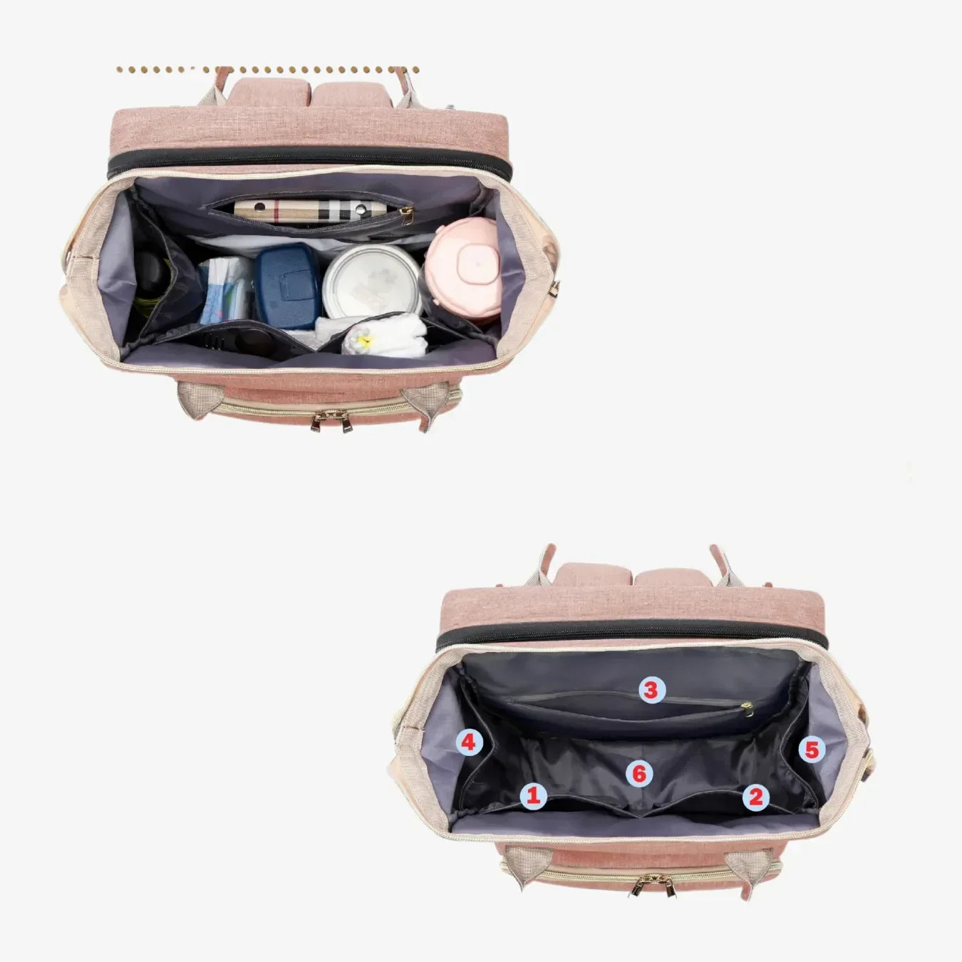 Mochila Maternidade Impermeável com Berço Portátil Térmica - BabyBoo™