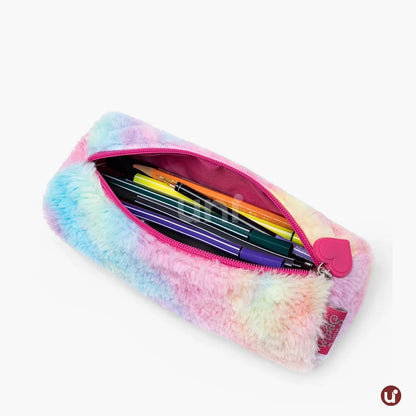 Kit Mochila Escolar de Rodinha Unicórnio Pelúcia 3 Peças - Conforto e Magia