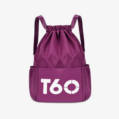 Mochila Saco Esportiva Impermeável com Bolso Antifurto - T60