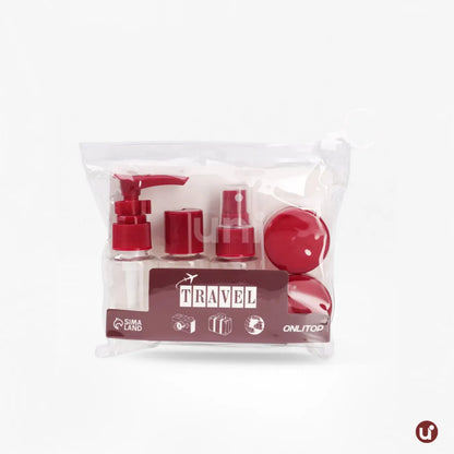 Kit de Frascos para Viagem em Silicone Antivazamento – 5 a 8 Peças