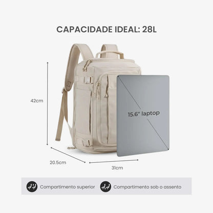 Mochila de Viagem Expansível Mala de Bordo para Notebook - EasyJet™