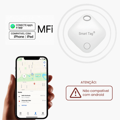 Smart Tag Rastreador Inteligente de Bagagem e Objetos (Exclusivo iOS)