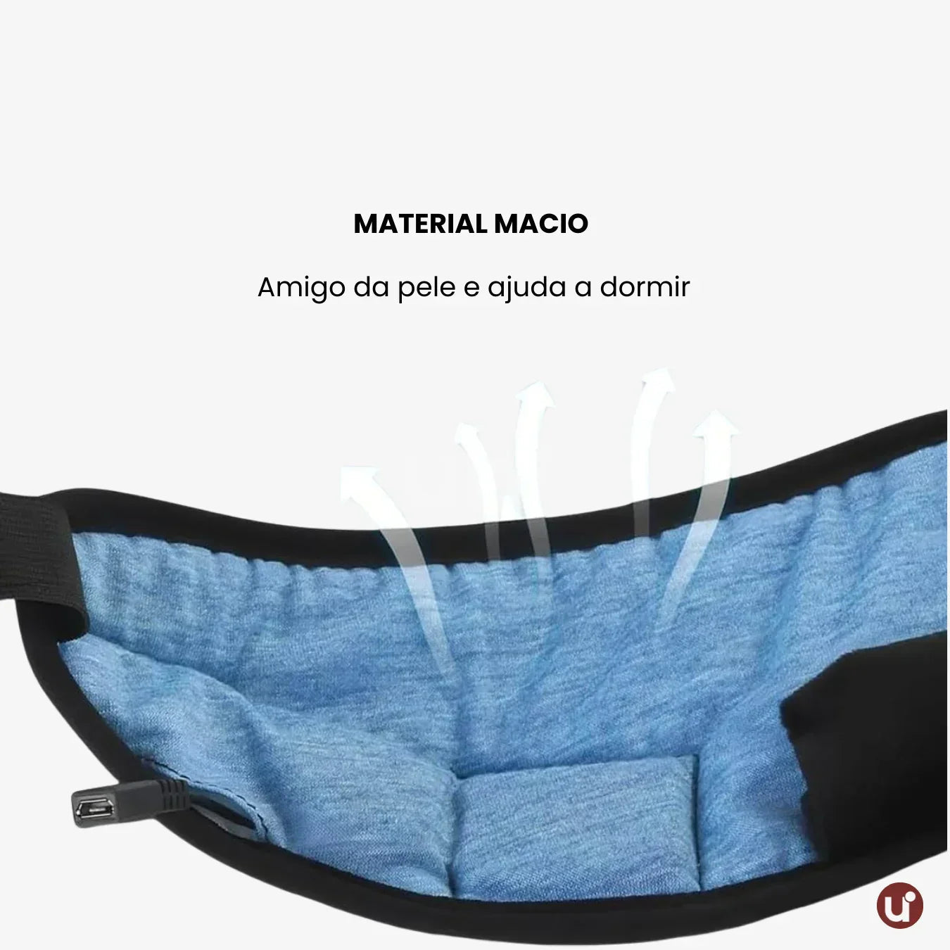 Máscara de Dormir Bluetooth com Fone e Blackout Total - Sono Profundo