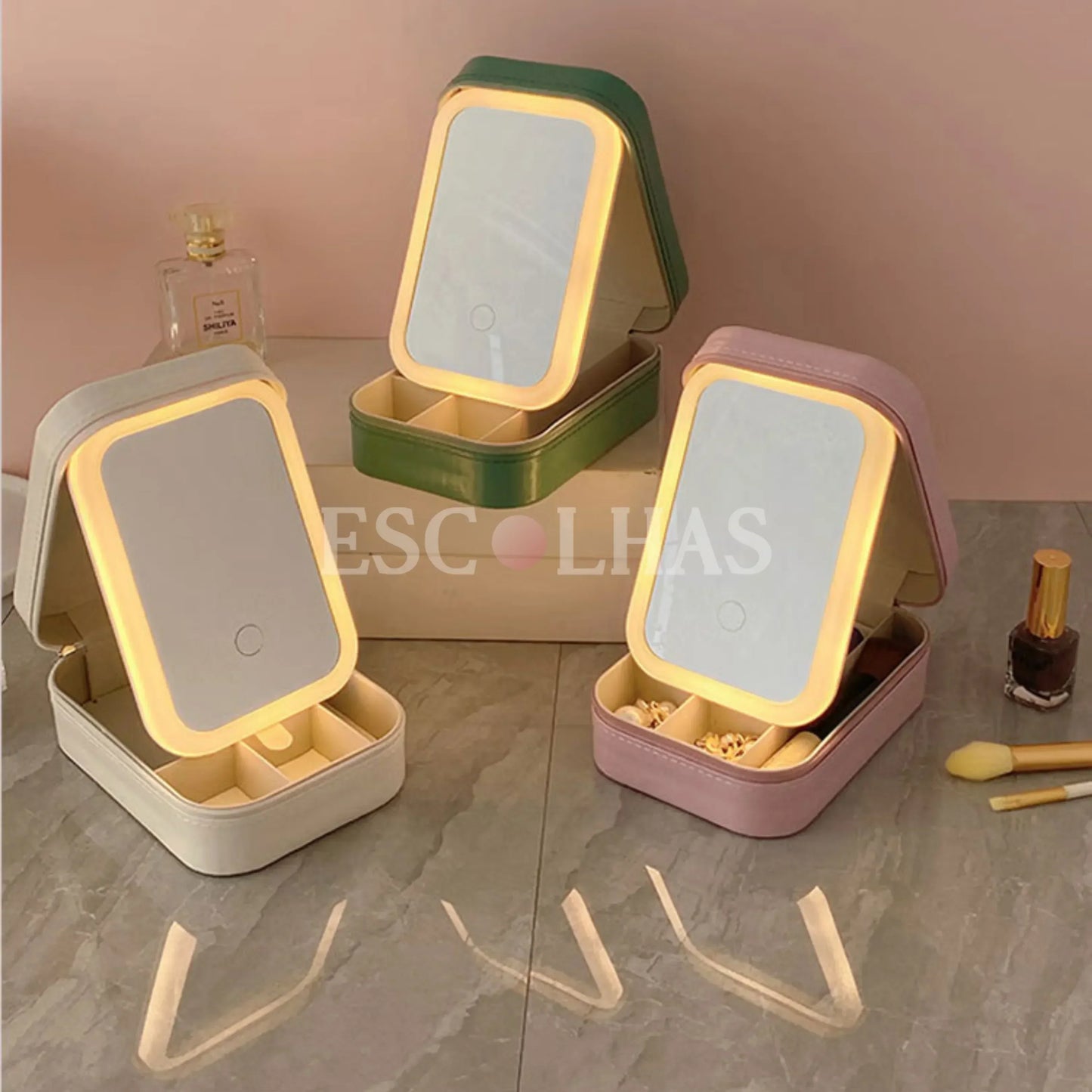 Estojo de maquiagem de LED Mini Caixa TrevoLed™