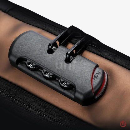 Bolsa Transversal Antifurto Impermeável com Cadeado e USB - SecureCarry™