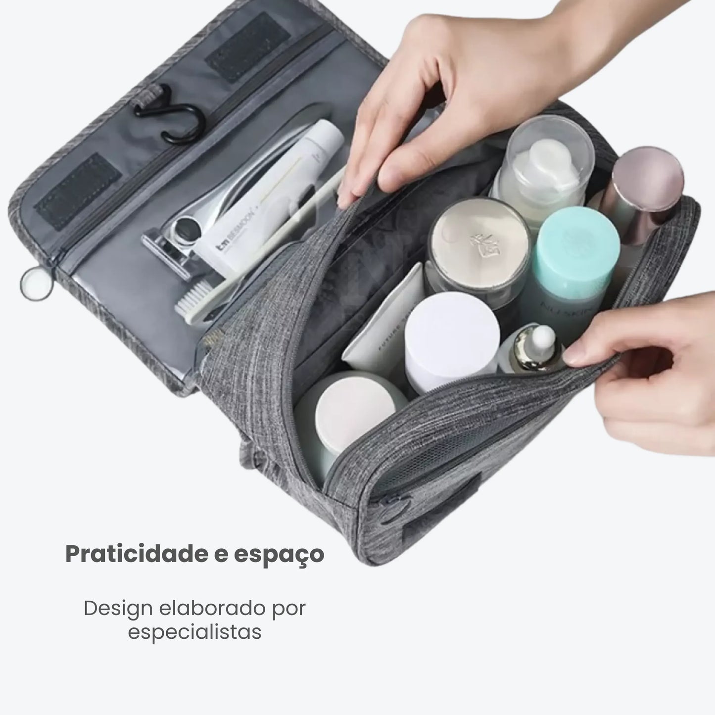 Necessaire de Viagem Organizadora Impermeável com Gancho - TravelCharm™