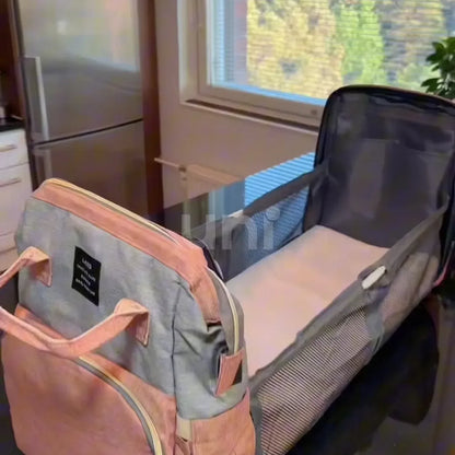 Mochila Maternidade Impermeável com Berço Portátil Térmica - BabyBoo™
